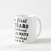 70 jaar kindertijd 70e verjaardag koffiemok (Voorkant rechts)