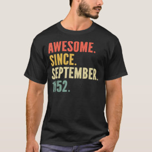 70 jaar  legenda sinds september 1952 70e t-shirt