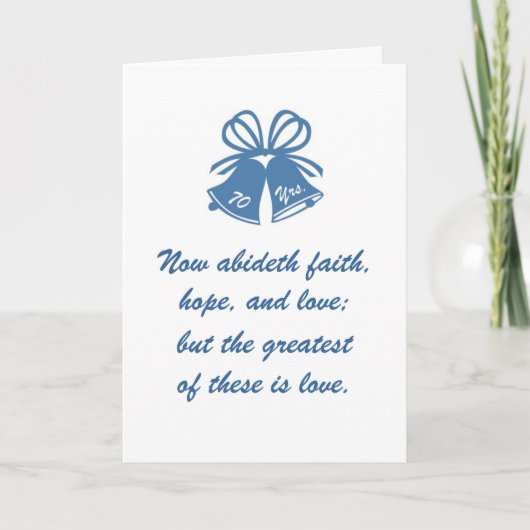 70 jaar liefde kaart (Voorkant)