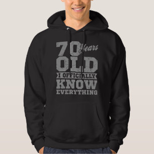 70 JAAR OUD 70-jarige cadeautjes pa kent alles Hoodie