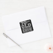 70 JAAR OUD 70-jarige cadeautjes pa kent alles Vierkante Sticker (Envelop)