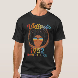 70 jaar oud 70e verjaardag zwart-Afrikaans-Amerika T-shirt