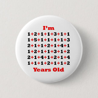 70 jaar oud! Blk rood Ronde Button 5,7 Cm