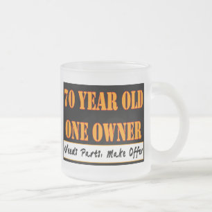 70 jaar oud, één eigenaar - heeft onderdelen nod matglas koffiemok
