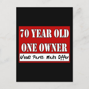 70 jaar oud, één eigenaar - heeft onderdelen nodig briefkaart