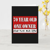 70 jaar oud, één eigenaar - heeft onderdelen nodig kaart (Gele Bloem)