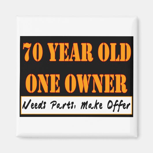 70 jaar oud, één eigenaar - heeft onderdelen nodig magneet (Voorkant)