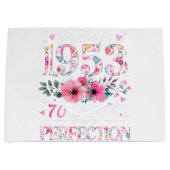 70 jaar oud gemaakt in 1953 Floral 70th Birthday G Groot Cadeauzakje (Voorkant)