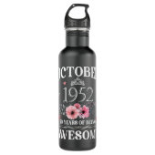 70 jaar oud gemaakt in oktober 1952 70e verjaardag waterfles (Voorkant)