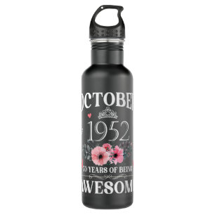 70 jaar oud gemaakt in oktober 1952 70e verjaardag waterfles