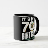 70 jaar oud Gevist vissers Angler 70th Mok (Voorkant rechts)