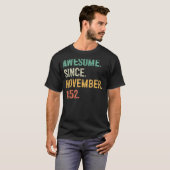 70 jaar oud Geweldige sinds november 1952 70e Bda T-shirt (Voorkant volledig)
