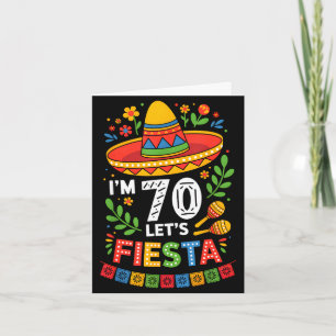 70 jaar oud laten we fiesta 70ste verjaardag mexic kaart