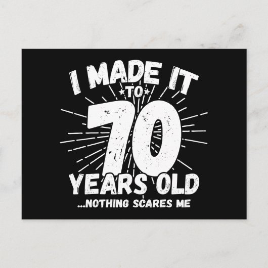 70 Jaar Oud Sarcastisch Meme Grappige 70e Verjaard Briefkaart (Voorkant)