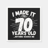 70 Jaar Oud Sarcastisch Meme Grappige 70e Verjaard Servet (Voorkant)
