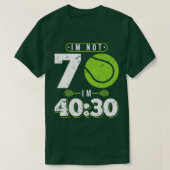 70 jaar oud tennis 70e verjaardag cadeau t-shirt (Design voorkant)