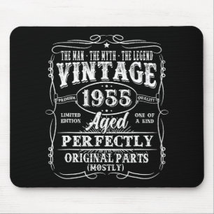 70 Jaar Oud Vintage 1955 Man Mythe Legende 70ste V Muismat