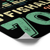 70 jaar oude 70-jarige opa vis 70e verjaardag Fi Poster (Hoek)