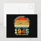 70 jaar oude Bday 1955 Geweldige 70ste verjaardags Briefkaart (Voorkant / Achterkant)