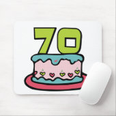 70 jaar oude Birthday Cake Muismat (Met muis)