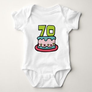 70 jaar oude Birthday Cake Romper
