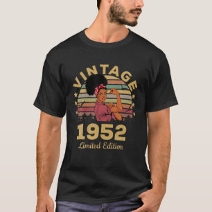 70 Jaar Oude Cadeaus Vintage 1952 Beperkte Editie T-shirt