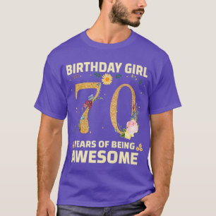 70 jaar oude cadeautjes voor vrouwen 70e verjaarda t-shirt