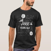 70 jaar oude dagelijkse Wiskunde leraar 70e verjaa T-shirt (Voorkant)