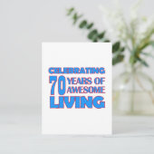 70 jaar oude design briefkaart (Staand voorkant)