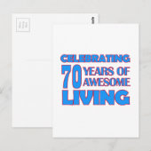 70 jaar oude design briefkaart (Voorkant / Achterkant)