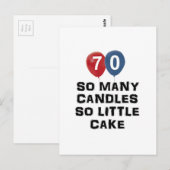 70 jaar oude design briefkaart (Voorkant / Achterkant)