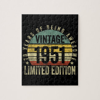 70 jaar oude geschenken  1951 geboortedag legpuzzel