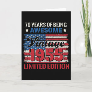 70 jaar oude geschenken 70e verjaardag Amerikaanse Kaart