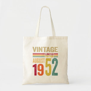 70 jaar oude geschenken  augustus 1952 - 70e dag B Tote Bag