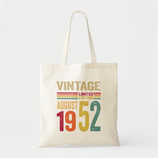 70 jaar oude geschenken  augustus 1952 - 70e dag B Tote Bag (Voorkant)