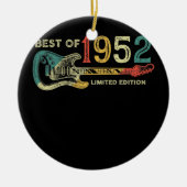 70 jaar oude geschenken Beste van 1952 gitaarruim  Keramisch Ornament (Voorkant)
