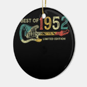 70 jaar oude geschenken Beste van 1952 gitaarruim  Keramisch Ornament (Links)