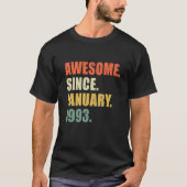 70 jaar oude geschenken Geweldige sinds maart 1953 T-shirt (Voorkant)