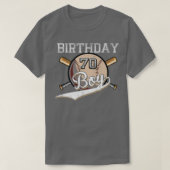 70 jaar oude honkbal 70 jaar t-shirt (Design voorkant)