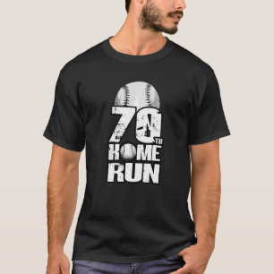 70 jaar oude  honkbal 70e verjaardag t-shirt