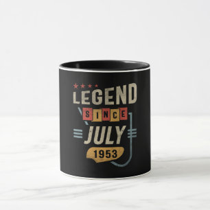 70 jaar oude legende sinds juli 1953 70e verjaarda mok