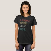 70 jaar oude legende sinds juni 1953 70th t-shirt (Voorkant volledig)