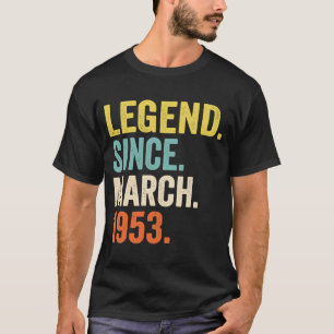 70 jaar oude legering sinds maart 1953 70ste geboo t-shirt