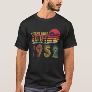 70 jaar oude Retro Birthday Legend sinds 1 januari T-shirt