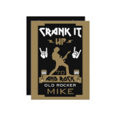 70 jaar oude rockers kaart (Voorkant / Achterkant in situ)