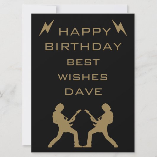 70 jaar oude rockers kaart (Achterkant)