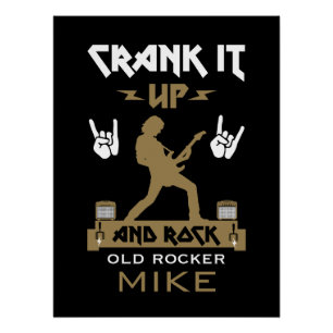 70 jaar oude rockers perfect poster