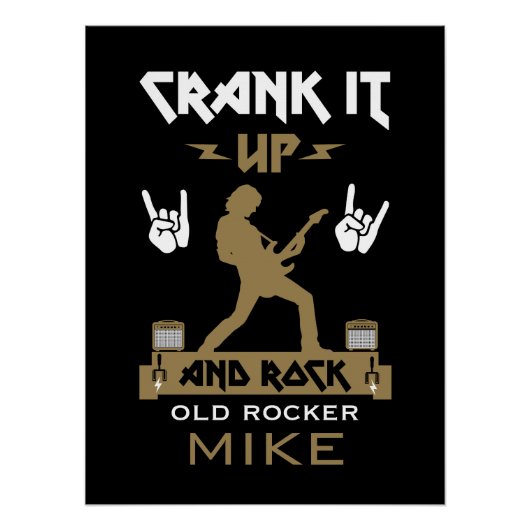 70 jaar oude rockers perfect poster (Voorkant)