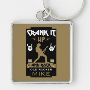 70 jaar oude rockers sleutelhanger