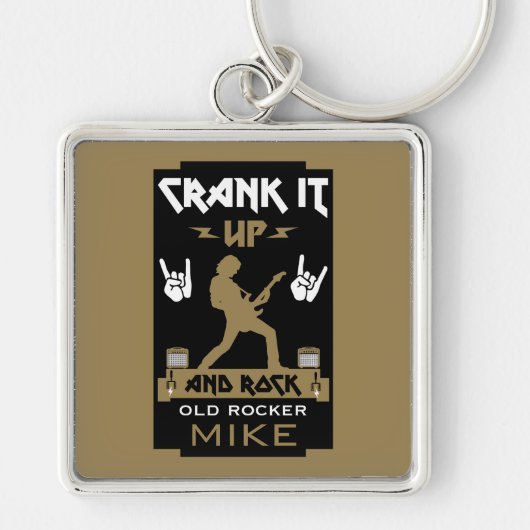 70 jaar oude rockers sleutelhanger (Voorkant)
